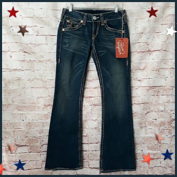 NWT True Religion Bobby Super T Dark Blue Jeans - Picture 1 of 8
